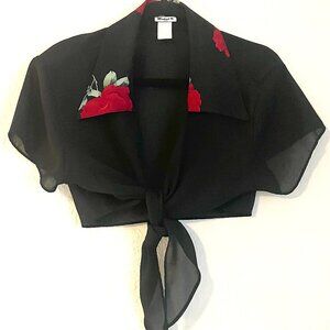 Michael K Cropped Knot Top (XS)